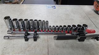BAHCO 22 piece 3/8 drive socket set